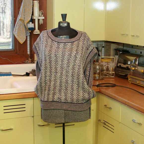 Diane Von Furstenberg Sweater Vest Vintage Women's 90s Top - Picture 1 of 6